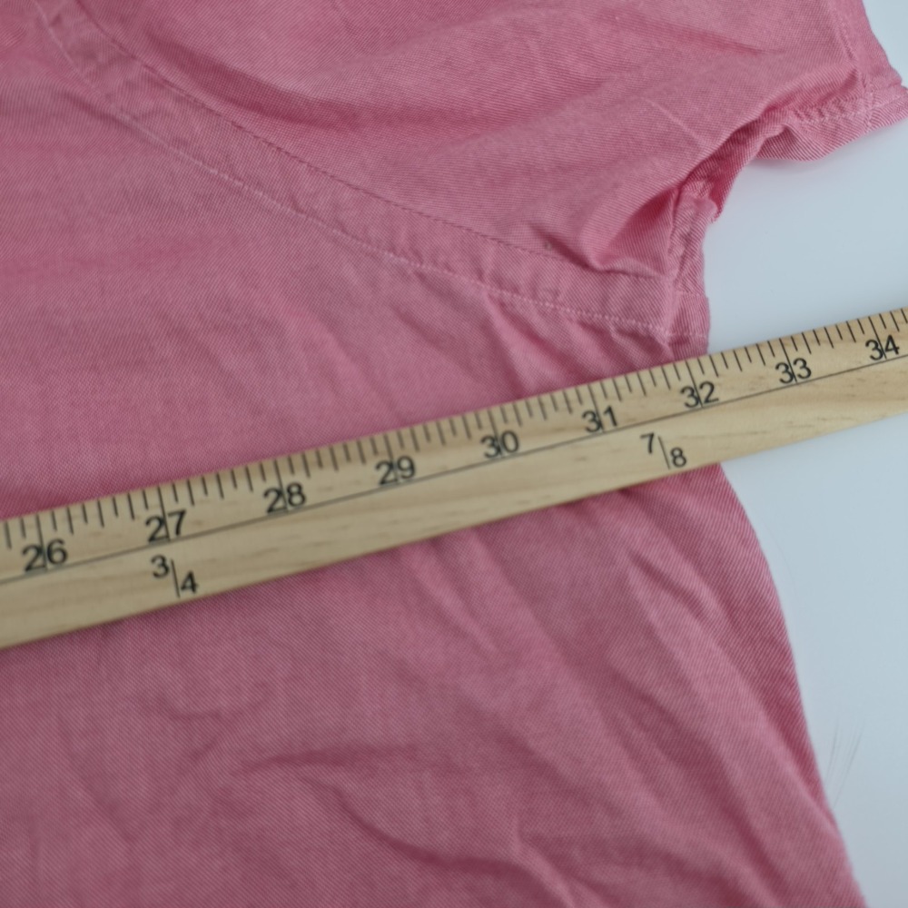 Ralph Lauren Shirt Mens 3XB Pink Chambray Oxford Button Down Short Sleeve - Picture 6 of 7
